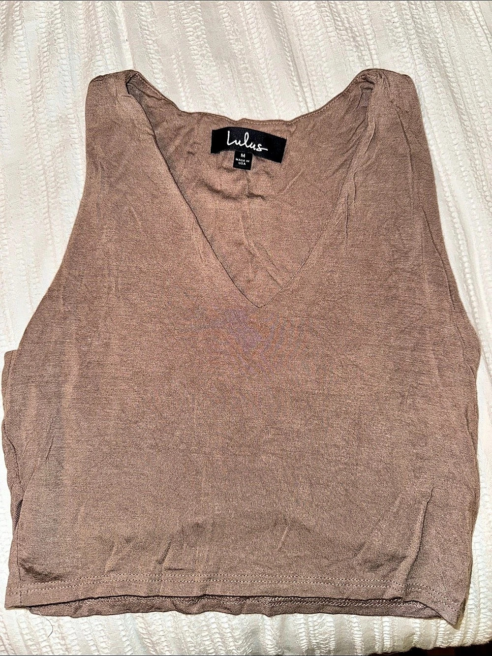 Lulus Brown Tank Top Size Medium Like New